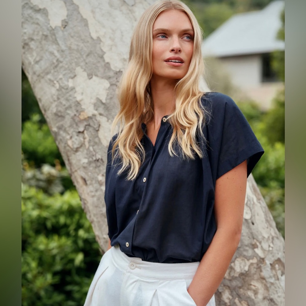 Willow Blouse, Navy, XS, NWT